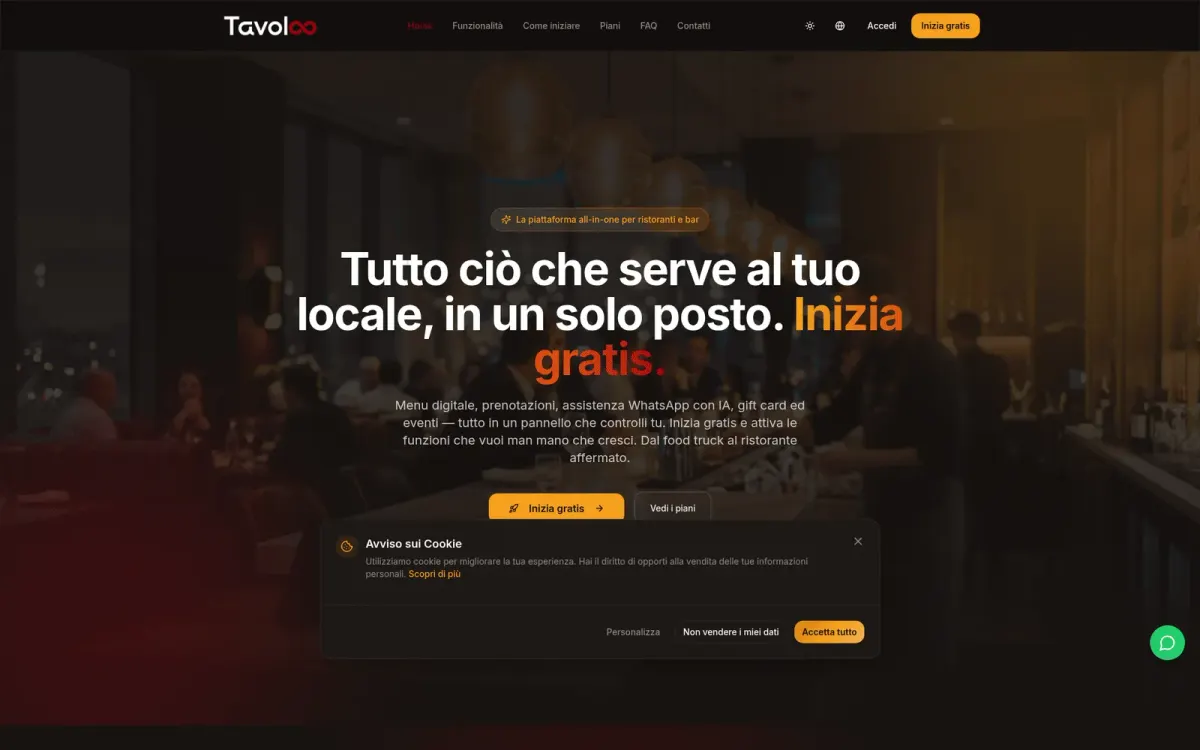 Tavoloo: AI and digital operations for restaurants