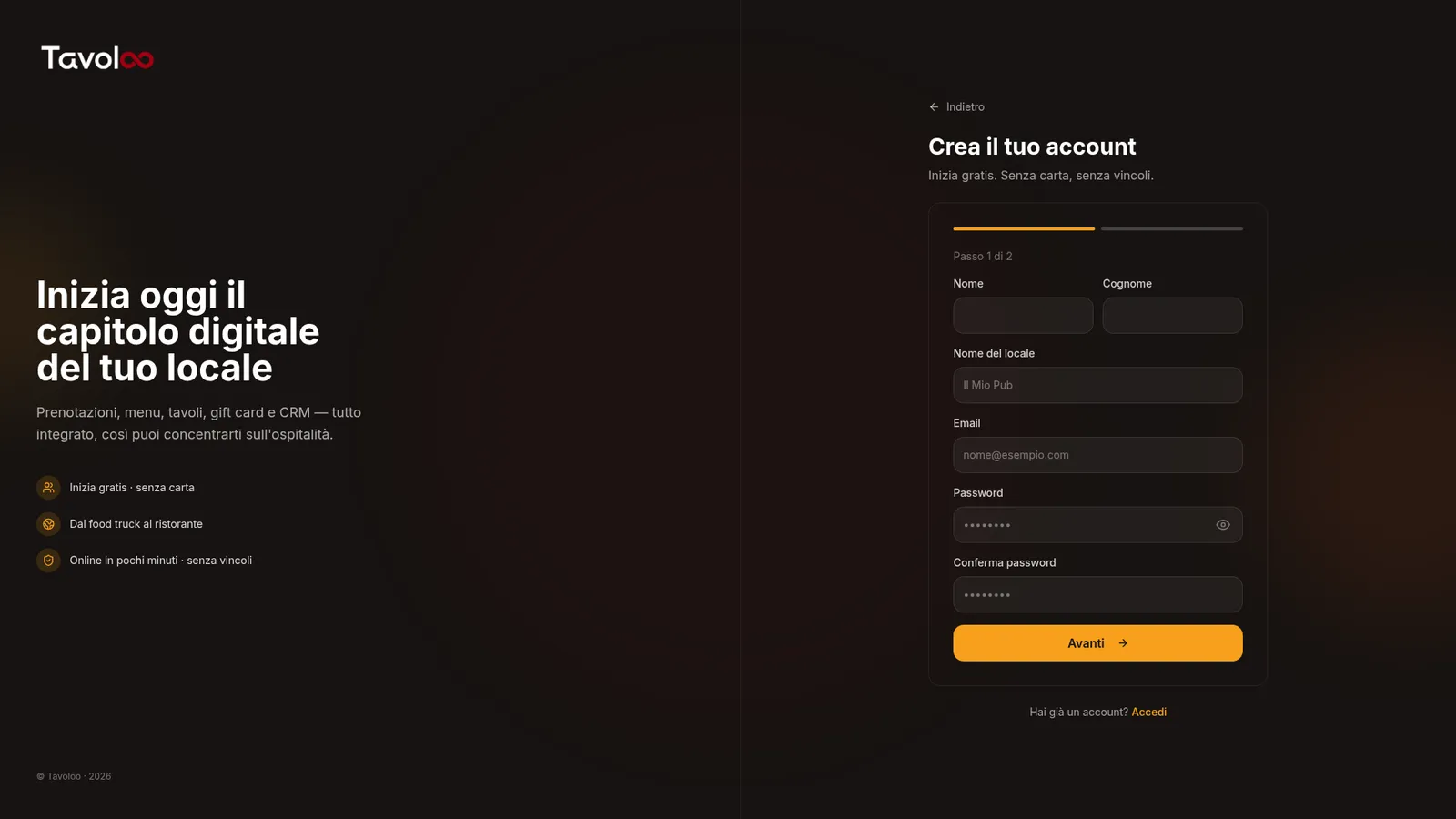 Tavoloo: AI and digital operations for restaurants — 1