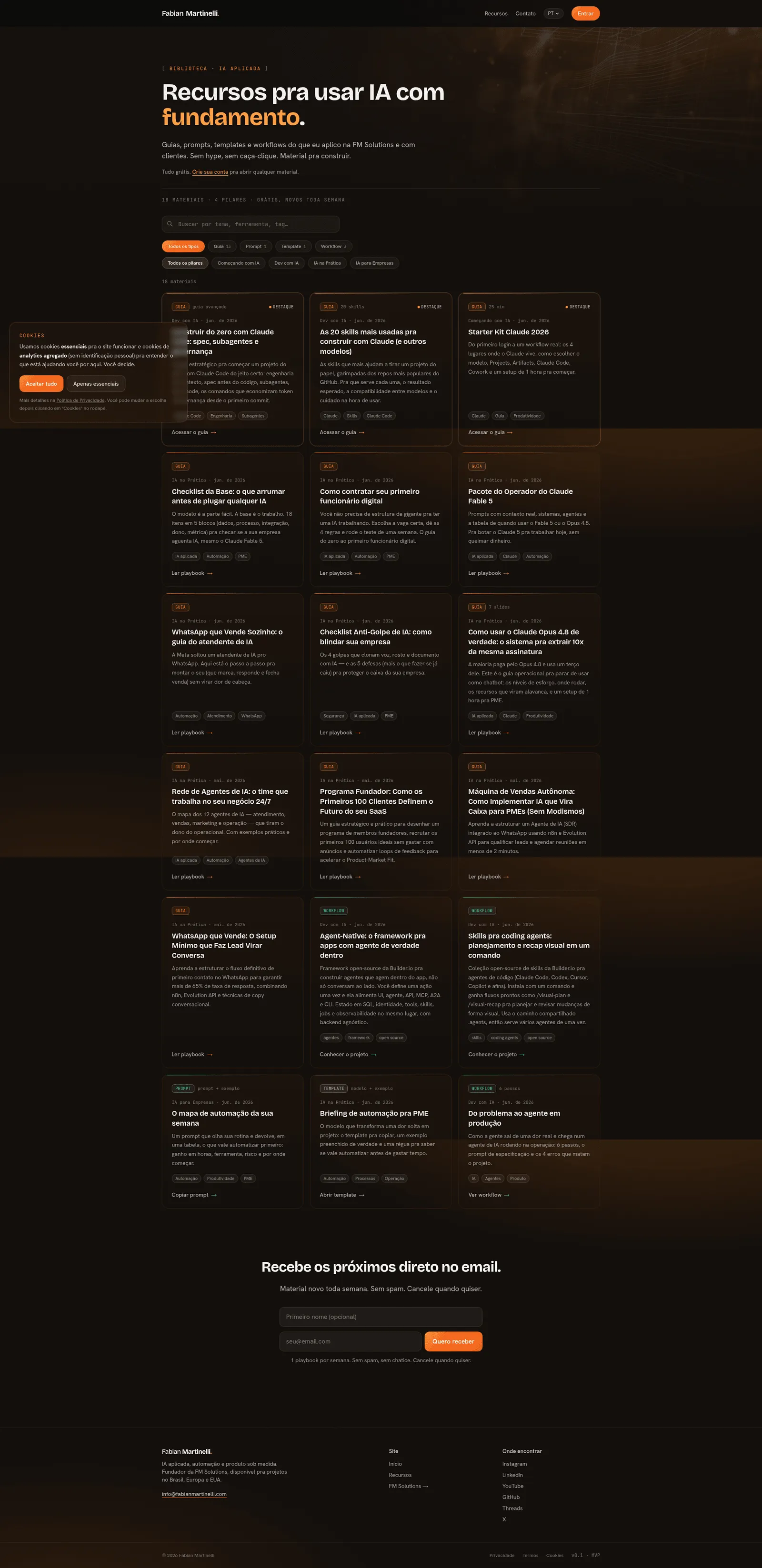 Fabian Martinelli's Applied AI & Operations Portal — 1