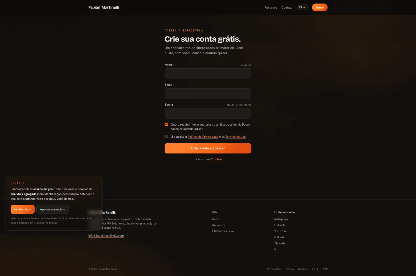 Fabian Martinelli's Applied AI & Operations Portal — 2